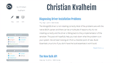 Desktop Screenshot of christiankvalheim.com